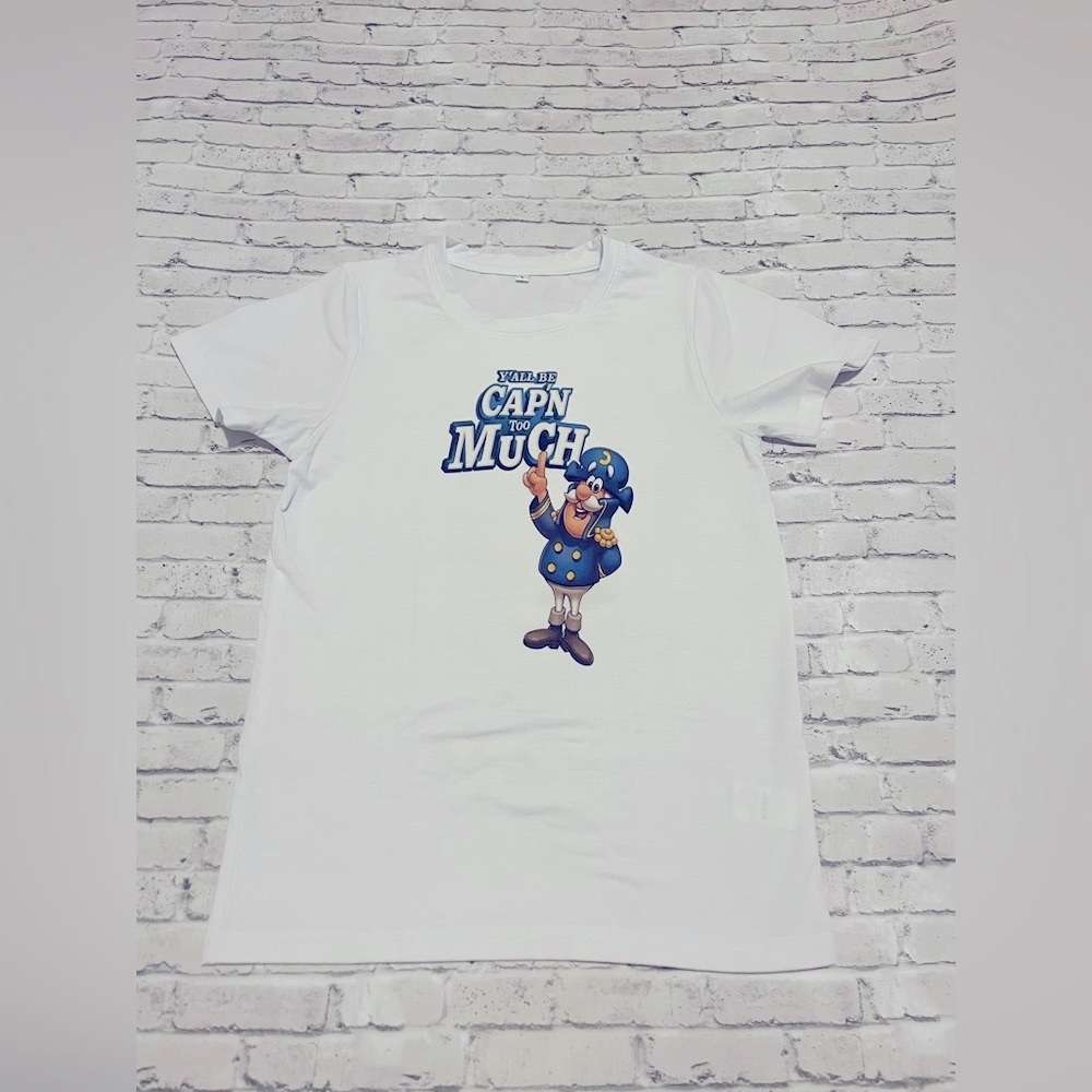 Kids White Graphic T-Shirt Size Large